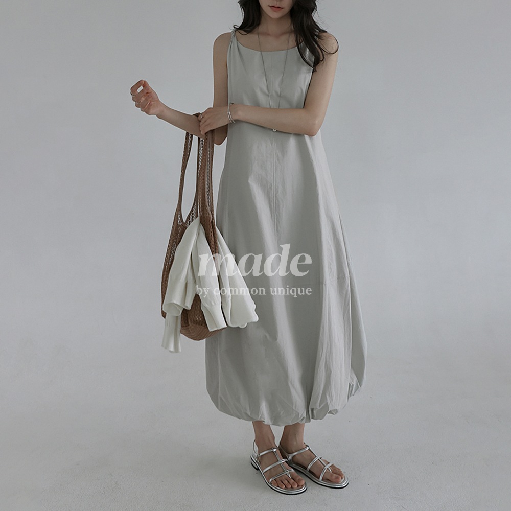 MADEシフォンツイストストラップロングワンピース