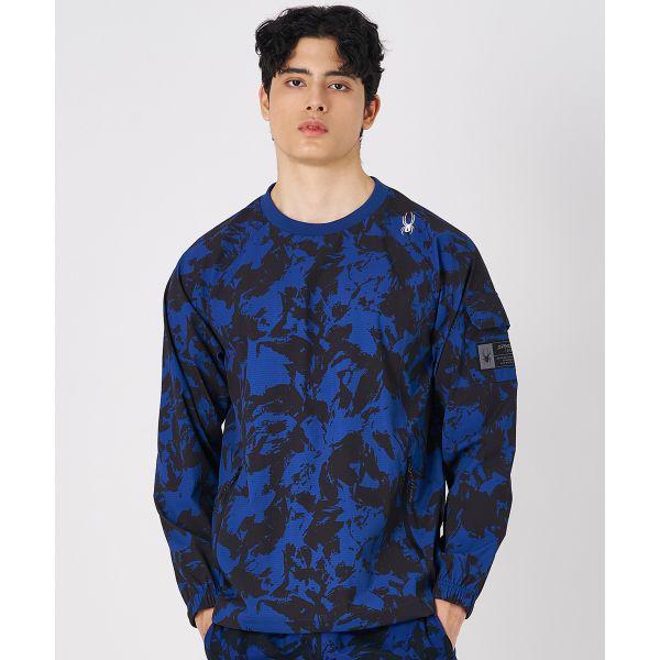 男性シアサッカー長袖TシャツSPKPCNRL304MRBL 659952