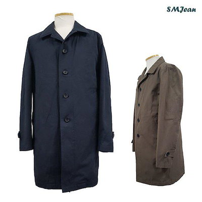 SMJ1006 男性用トレンチコートハーフ 男子カジュアルコート 男性用バーバリーコート 綿バーバリー 内皮分離