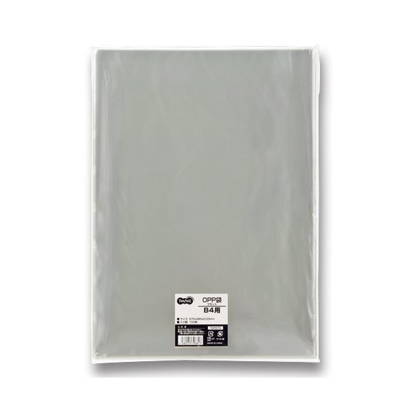 (まとめ) TANOSEE OPP袋 フラット B4用 270380mm 1パック(100枚) 5セット