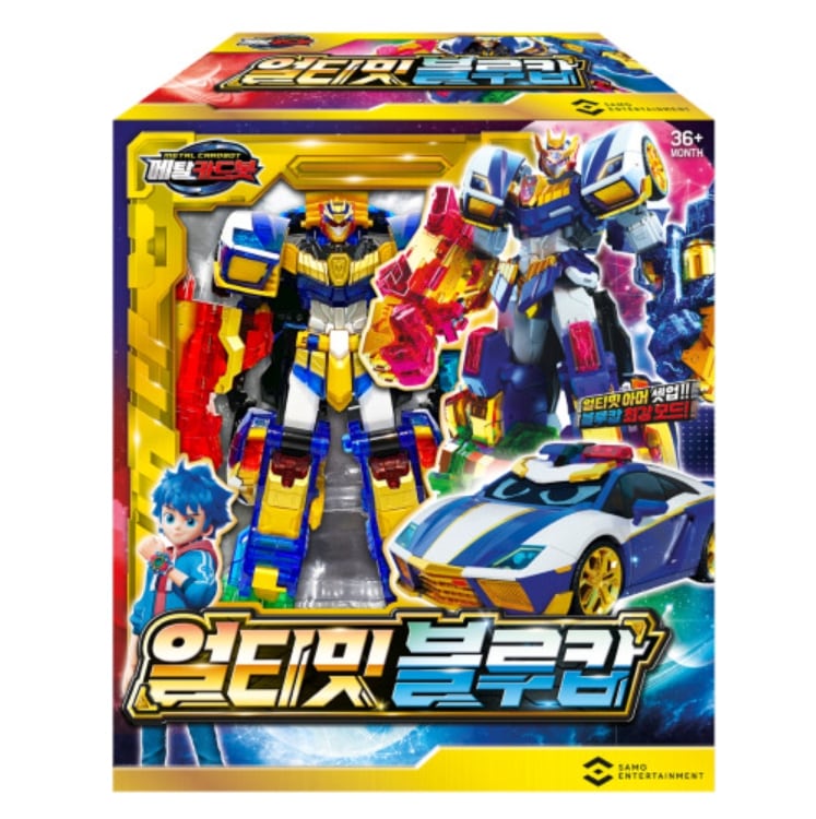 メタルカードボット/アルティメットブルーカップ/メタルカード/アルティメットブルーコップ/パトカー/二段変身/ロボット/韓国ロボット/変身ロボット/フィギュア/Metal Cardbot