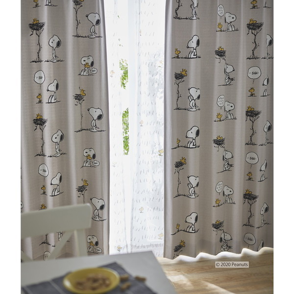 スミノエ P1021 カーテン アイボリー 100135cm PEANUTS スヌーピー フレンズネスト P1021 1枚入 メーカー直送 4,925円