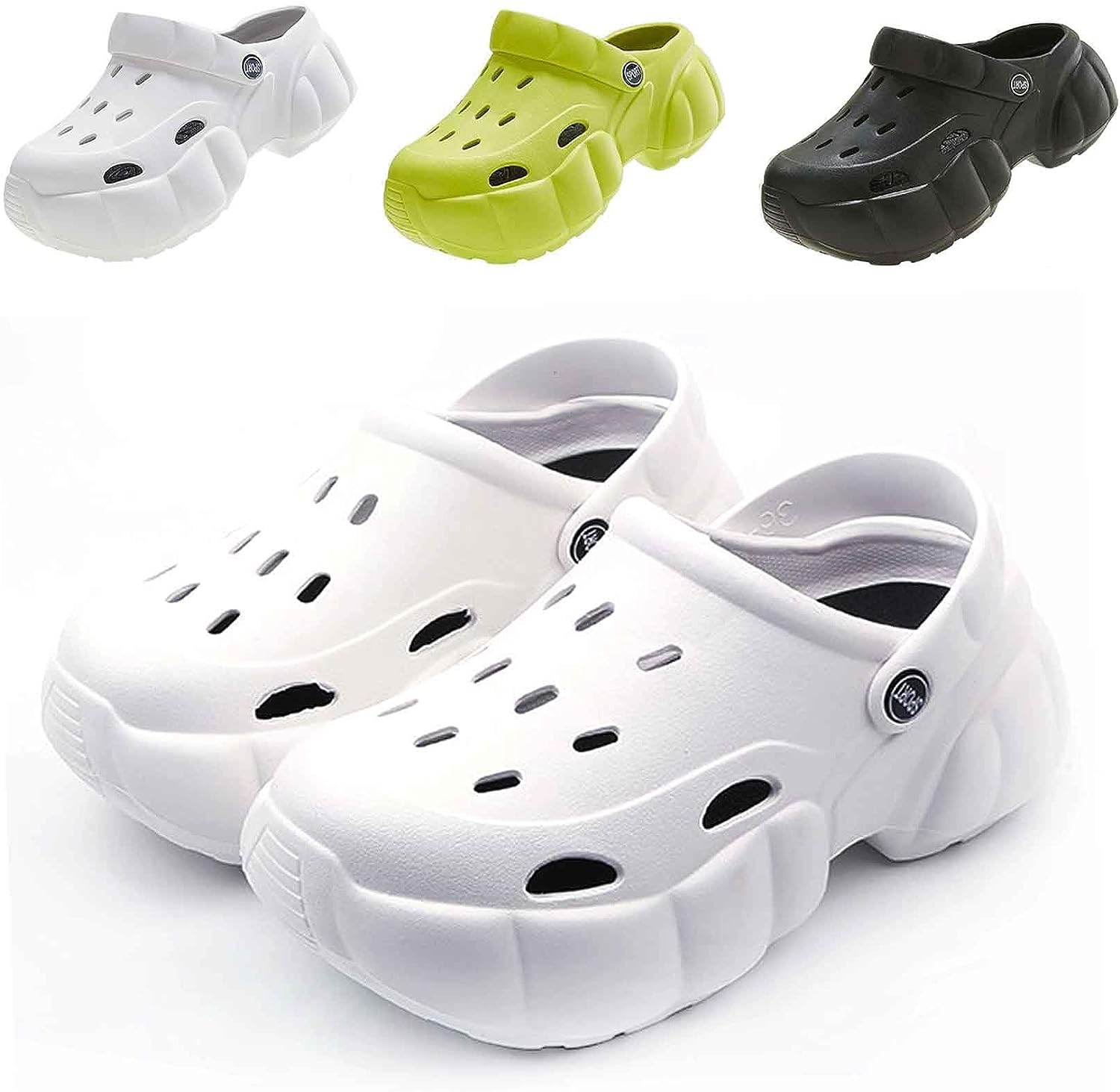 レディース サンダル クラシックプラットフォームクロッグウィメン アップグレードバージョン高弾性ソフトインソール clogs 素材 ビーチサンダル かわいい ファッションサンダル 履き心地が良い