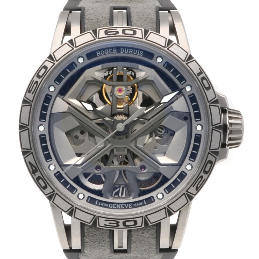 ロジェデュブイ エクスカリバー ウラカン 腕時計 チタン 自動巻き 1年保証 ROGER DUBUIS【中古】