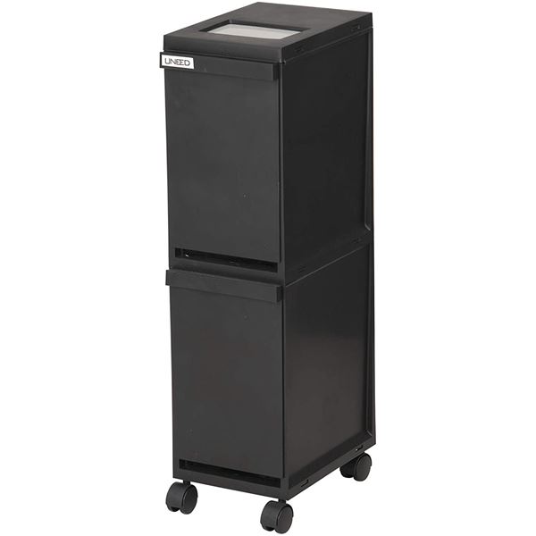 新輝合成 ユニード 多段スリムペール2段 20L（10Lx2） ブラック 4,790円