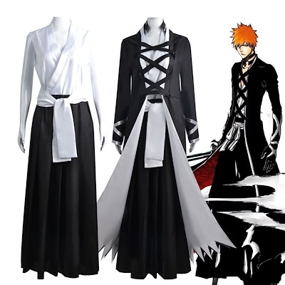 仮装 変装 クリスマス服 ハロウィン コスチューム コスプレ衣装 黒崎一護 死神 BLEACH スーツ ハロウィン 2025年新作入荷コスプレ