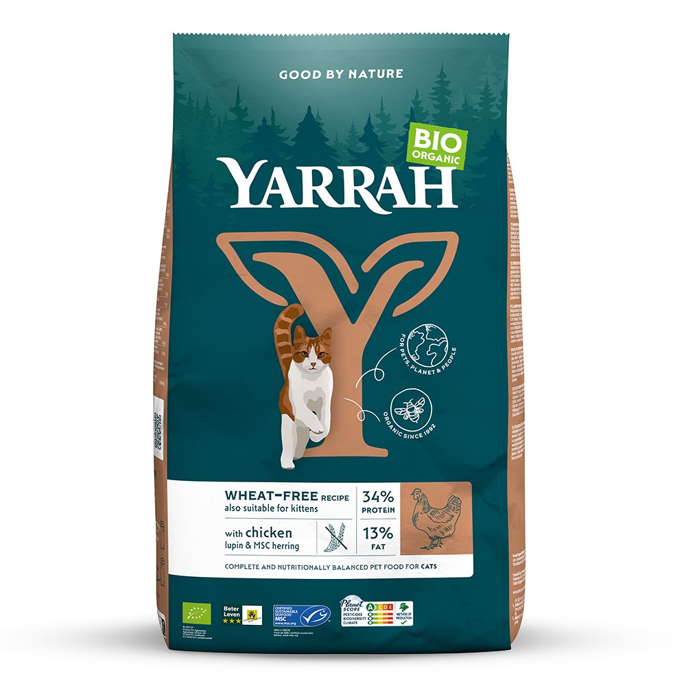 キャットフード　ＹＡＲＲＡＨ　ヤラー　オーガニックキャットフード　小麦不使用　８００ｇ　正規品　ＣＲＣ35―10―65―10―00