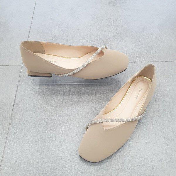 天然皮革女性コンフォートキュービックラインパンプスlcwd 94 u 24c-35_US