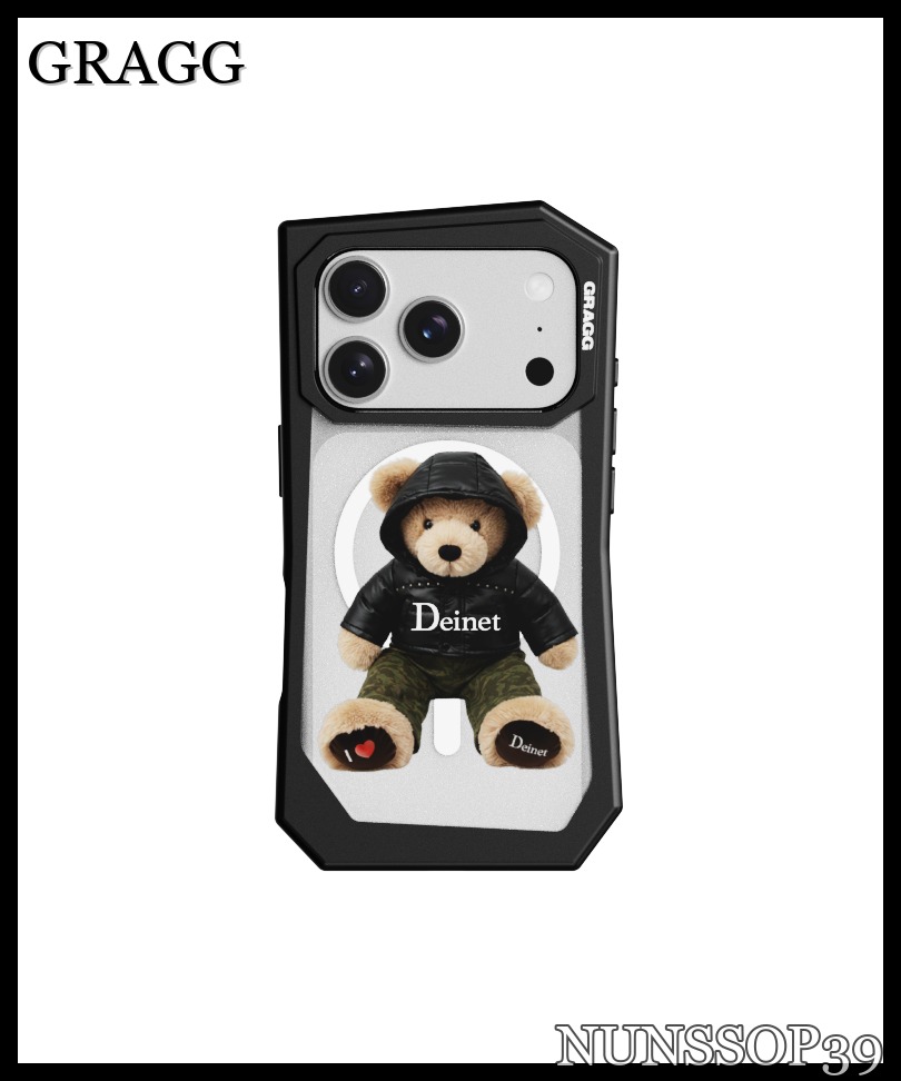 GRAGG MAGSAFE LANDING CORNER CASE BLACK - TEDDY BEAR IN