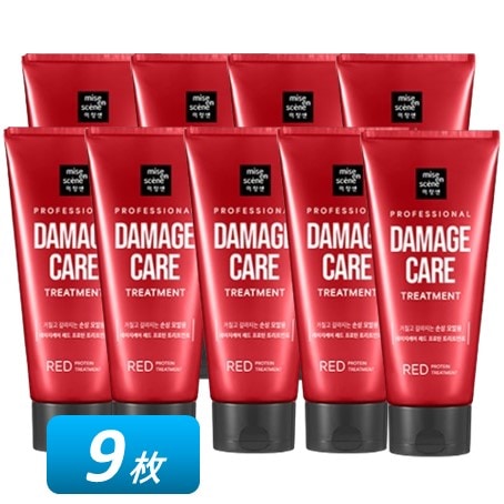 ダメージケアレッドプロテイントリートメント, 330ml, 9個