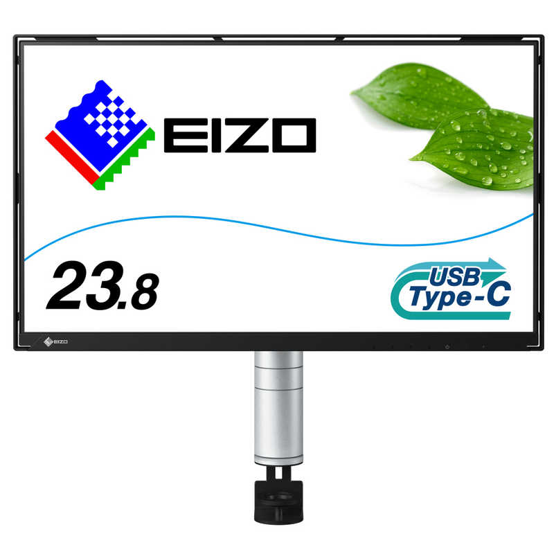 EIZO　FlexScan FLT ［薄型軽量 USB Type-C対応 アーム付属］ ［23.8型 /フルHD(1920×1080) /ワイド］ ブラック　FLT-BK