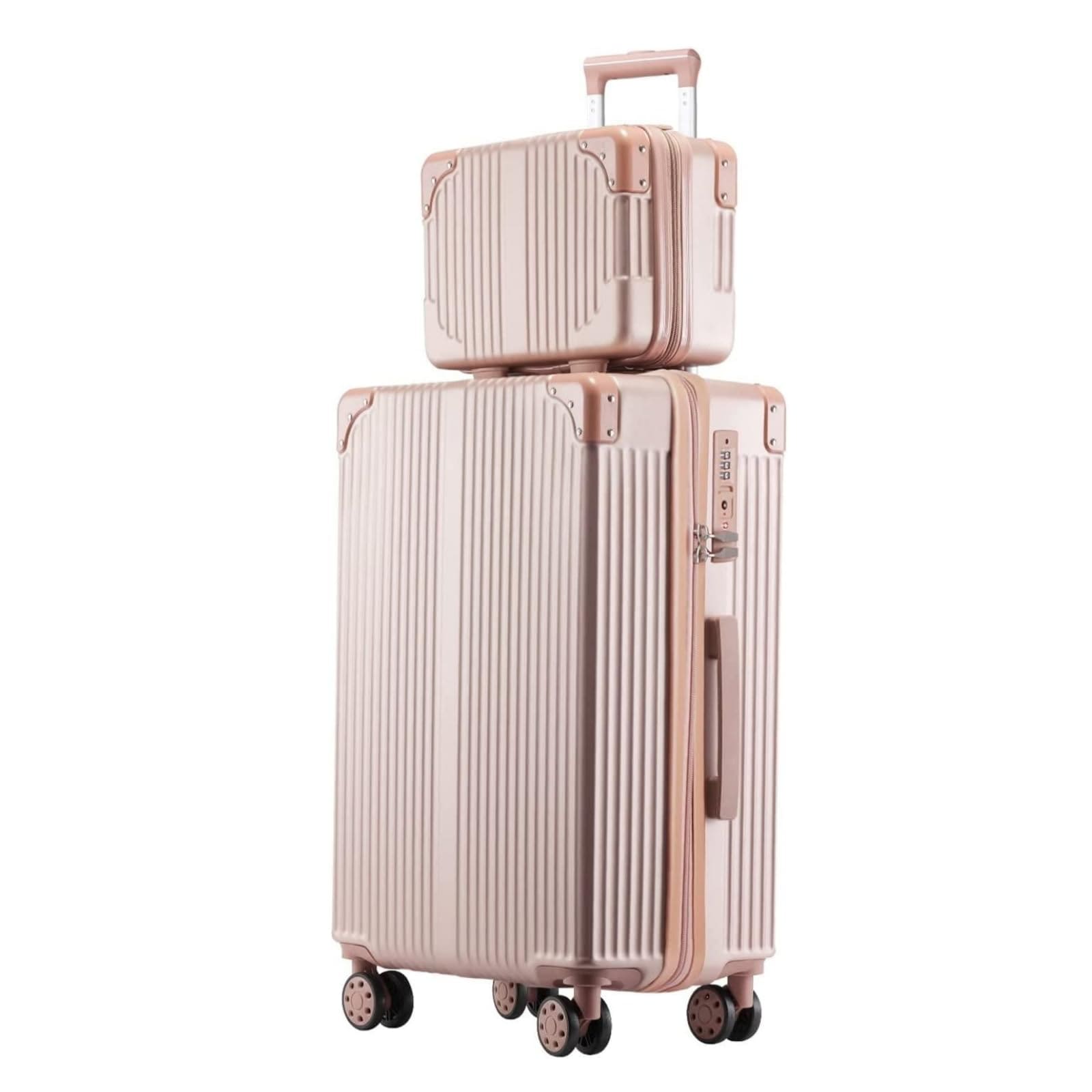 [Xindzy] スーツケース キャリーバッグ キャリーケース 機内持込 TSAローク搭載 超軽量 大型 静音 ダブルキャスター 耐衝撃 360度回転906 (S ローズゴールドー) 6,299円