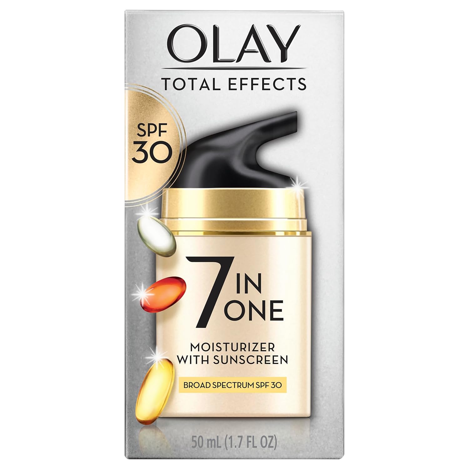 Olay Facial Moistrying Lotion SPF 30 乾燥肌のトータルエフェクト毛穴の最小化グ1.7オンスを含む7つの利点