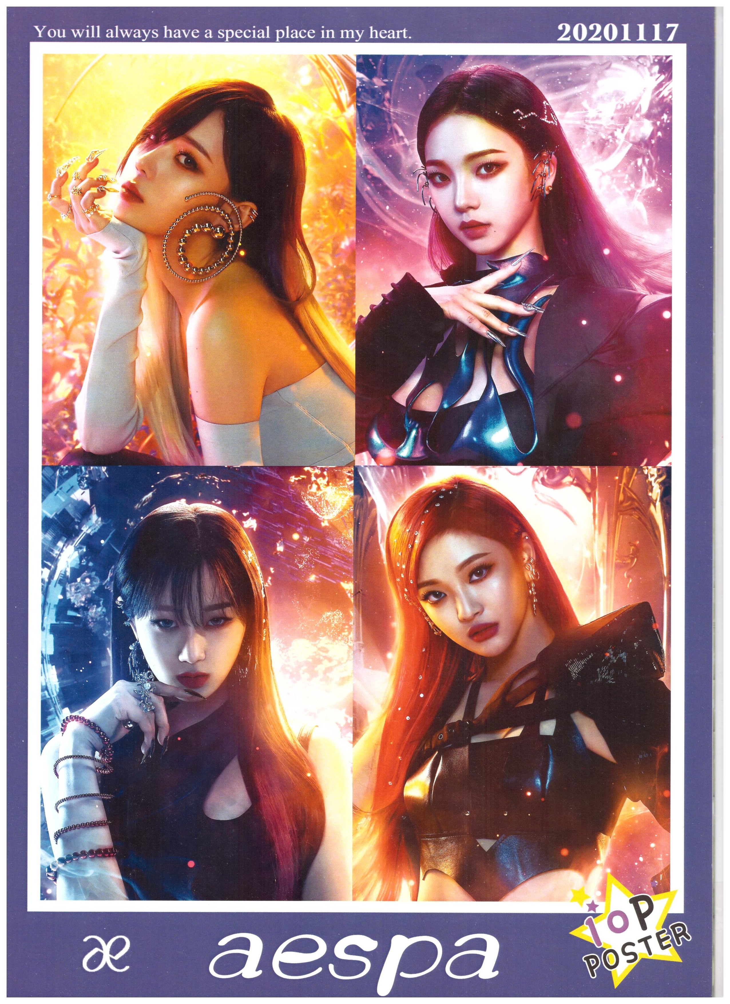 K-POP　aespa ミュージシャンポスター　アイドルポスター　A1 4321136886.jpg