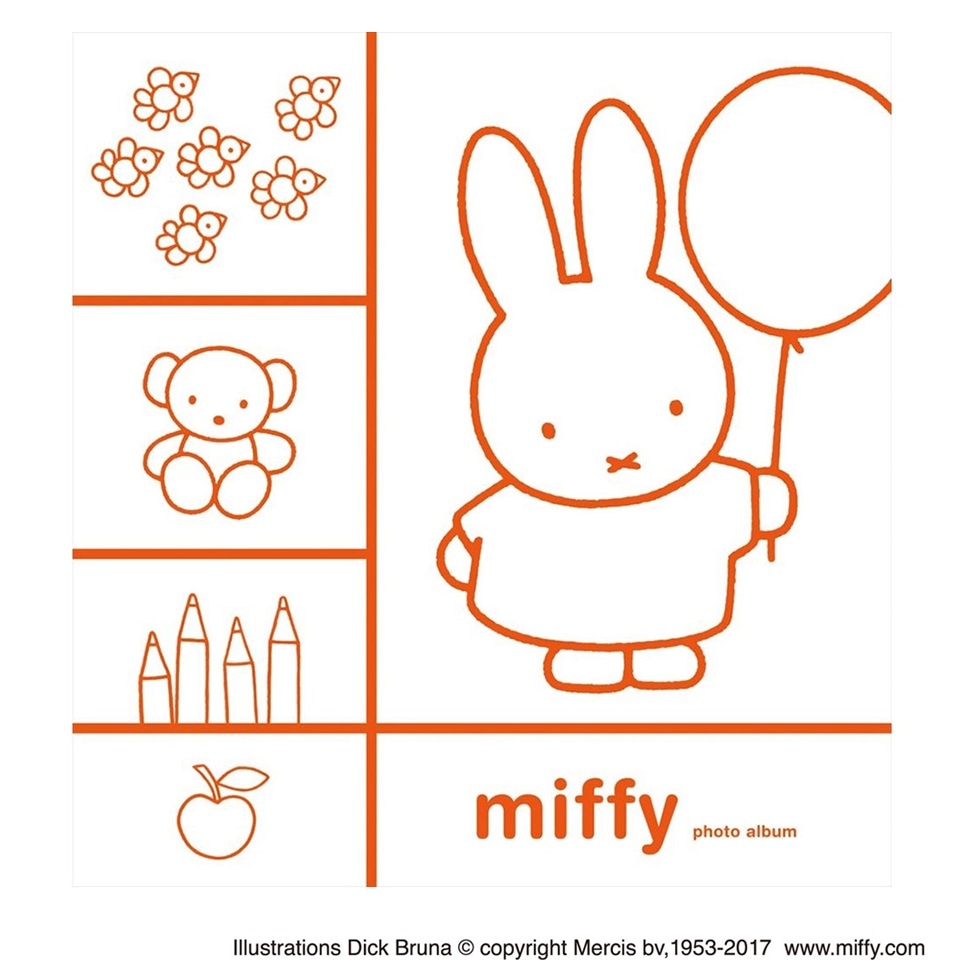 （まとめ買い）フエルアルバム L 100年台紙（黒） ミッフィー レッド アH-LD-103-R [x3]