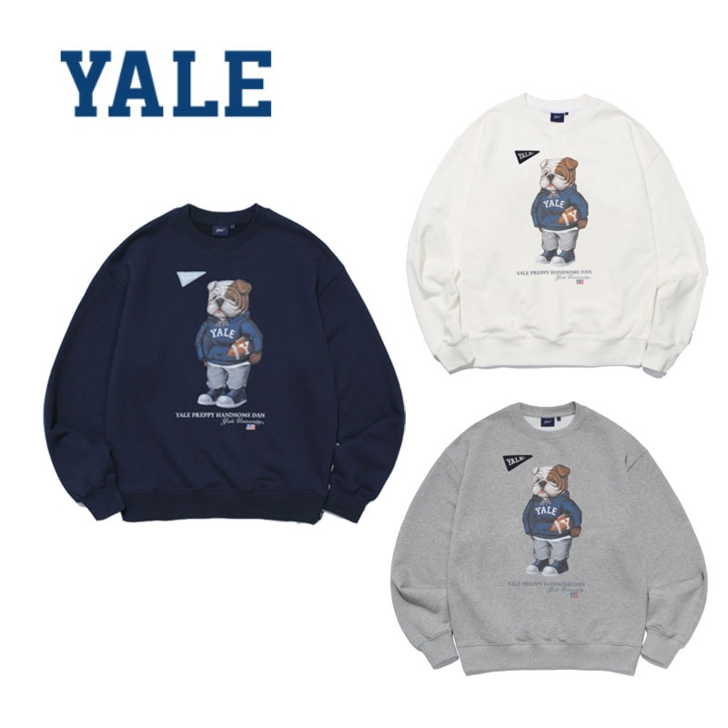 韓国超人気 PREPPY UNIVERSITY DAN WAPPEN CREWNECK男女兼用