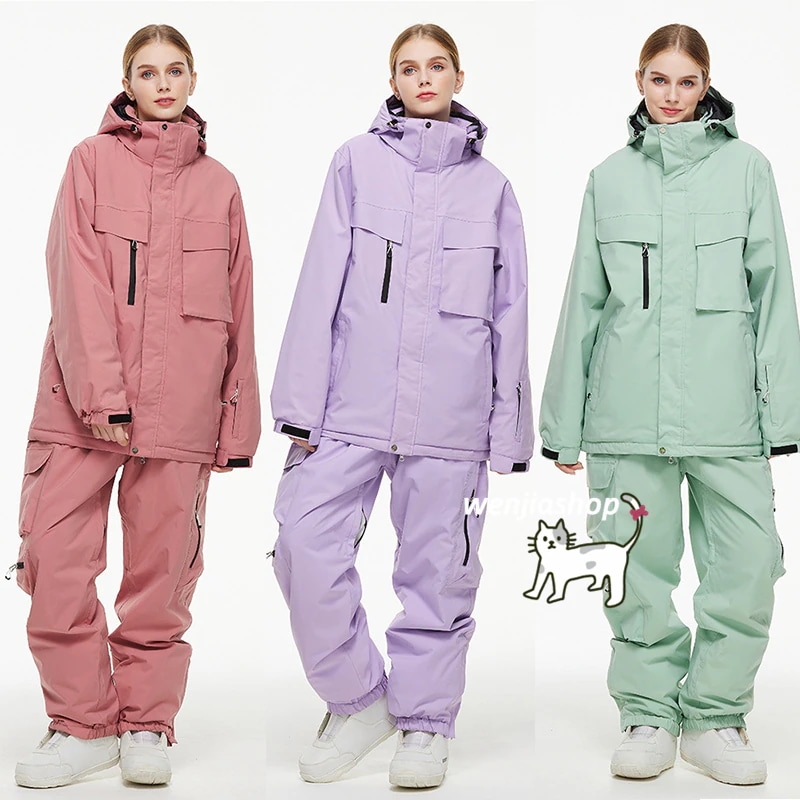 スノーボードウェア 2025 上下セット メンズ レディース ジャケット アウター パンツ ズボン セットアップ ウィンタースポーツ韓国風防水 スノー スキーウェア スノボウェア