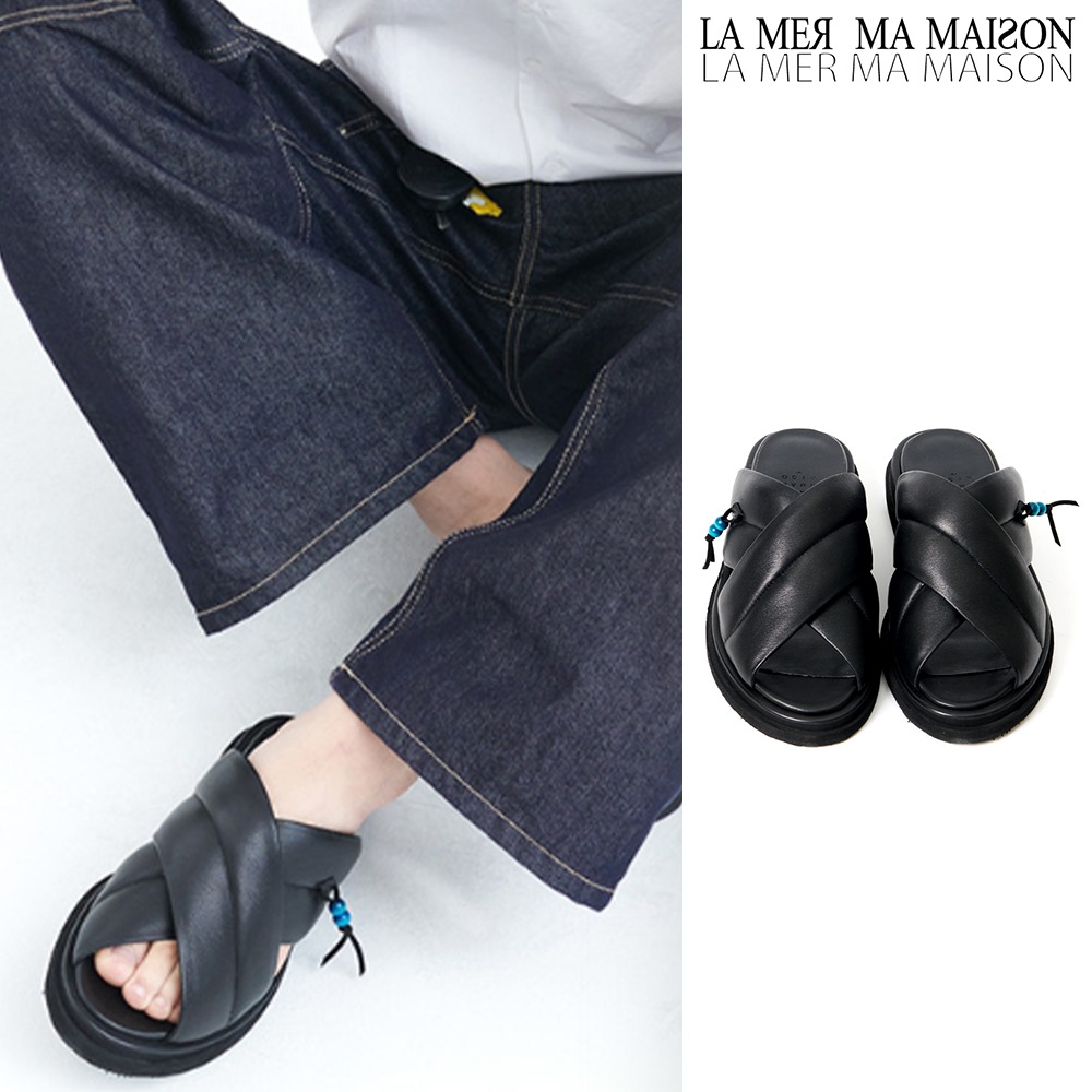 [LA MER MA MAISON] LMMM CROSS STRAP SANDAL