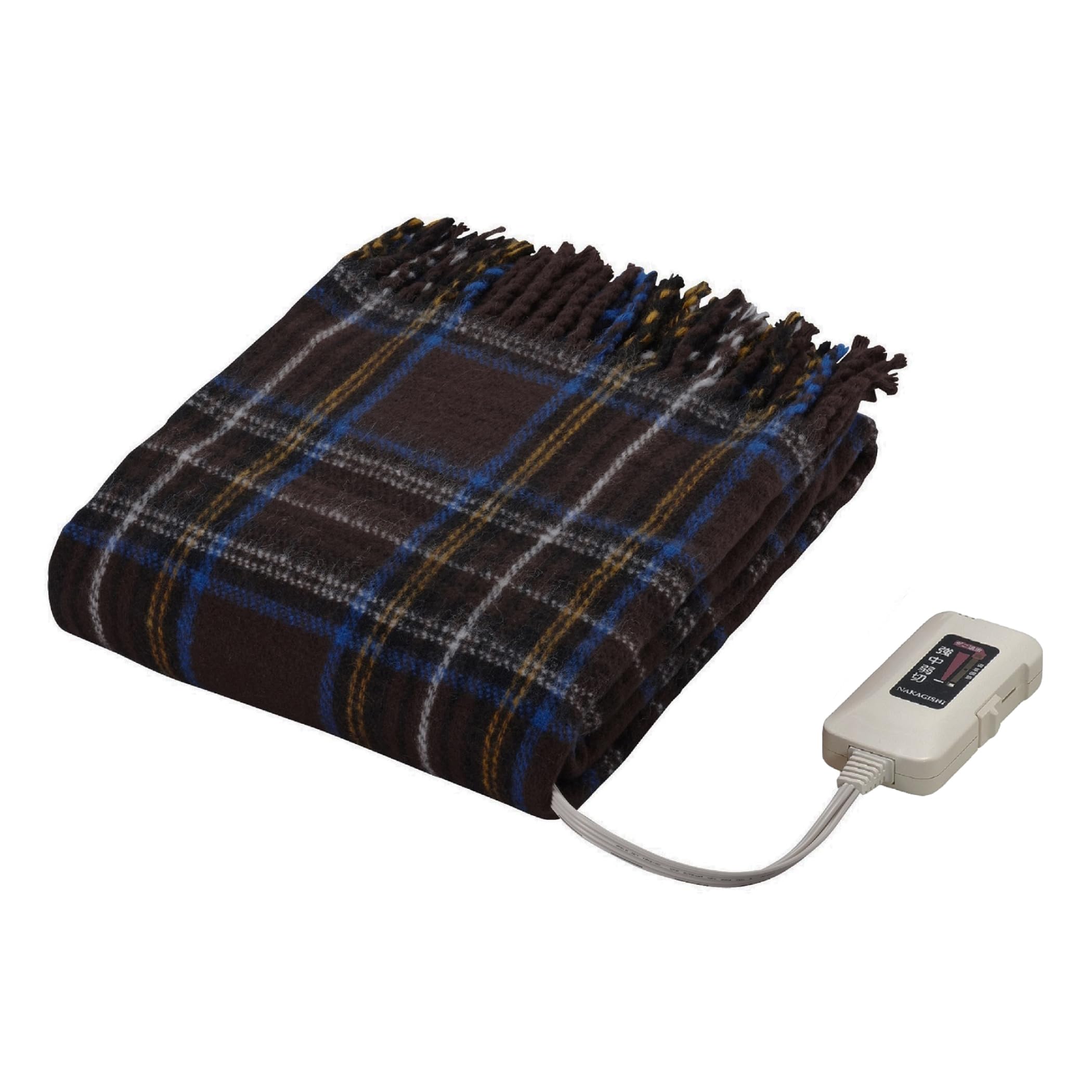 Sugiyama 洗える 電気ひざ掛け 日本製 82×140 スタンダードタイプ SSW-055H(BR) ブラウン