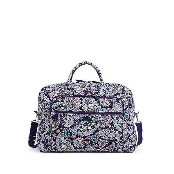Vera Bradley Signature Cotton Grand Weekender Travel Bag， French Paisley 並行輸入品