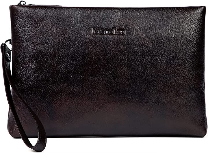 クラッチバッグ セカンドバッグ メンズ 結婚式 本革 ハンドバッグ トップレザー(ブラウン01)