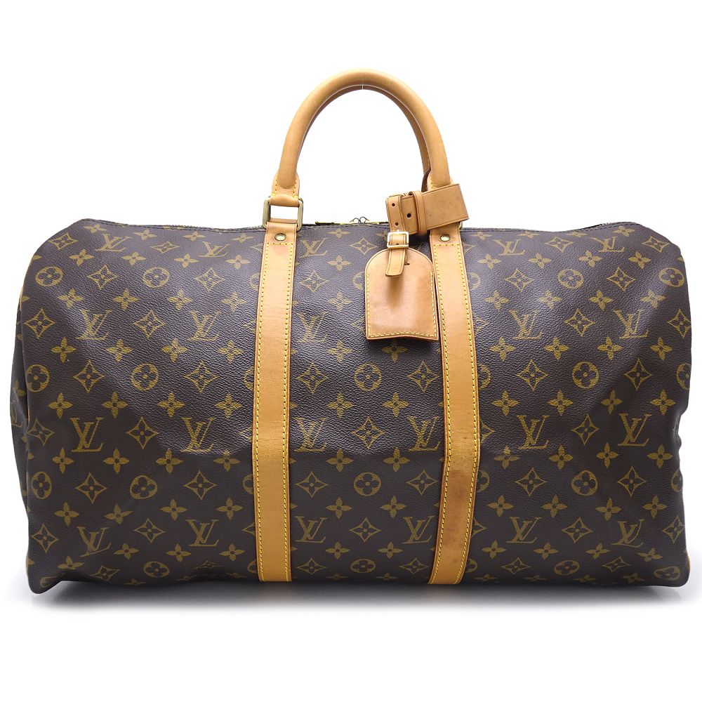 モノグラム キーポル50 M41426 ボストンバッグ ブラウン/352283【中古】