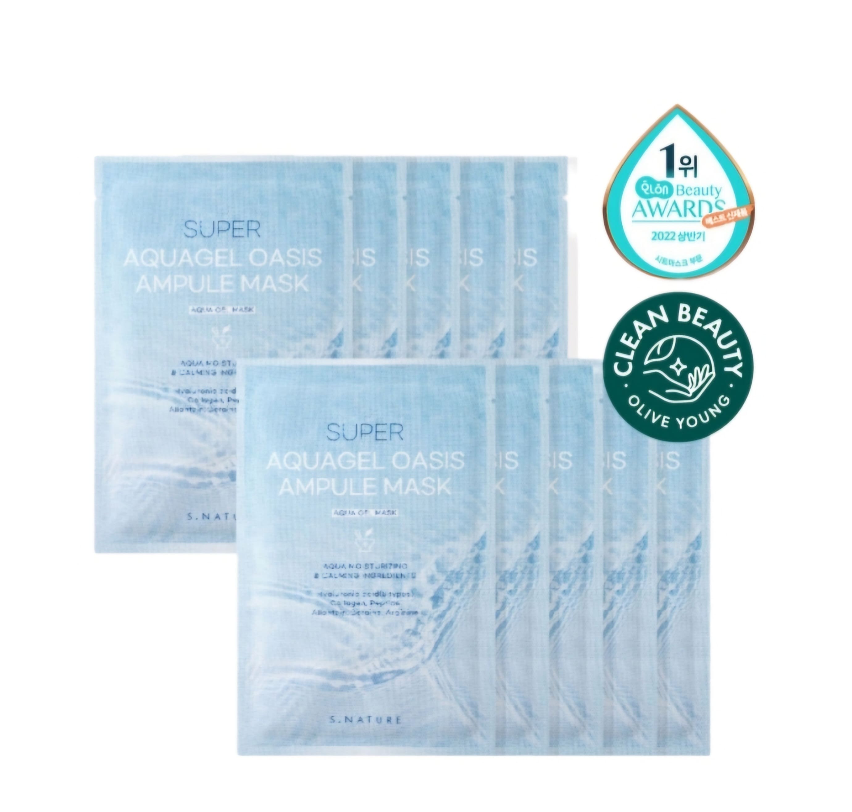 スーパーアクアゲルオアシスアンプルマスクパック30ml5個入り 6個