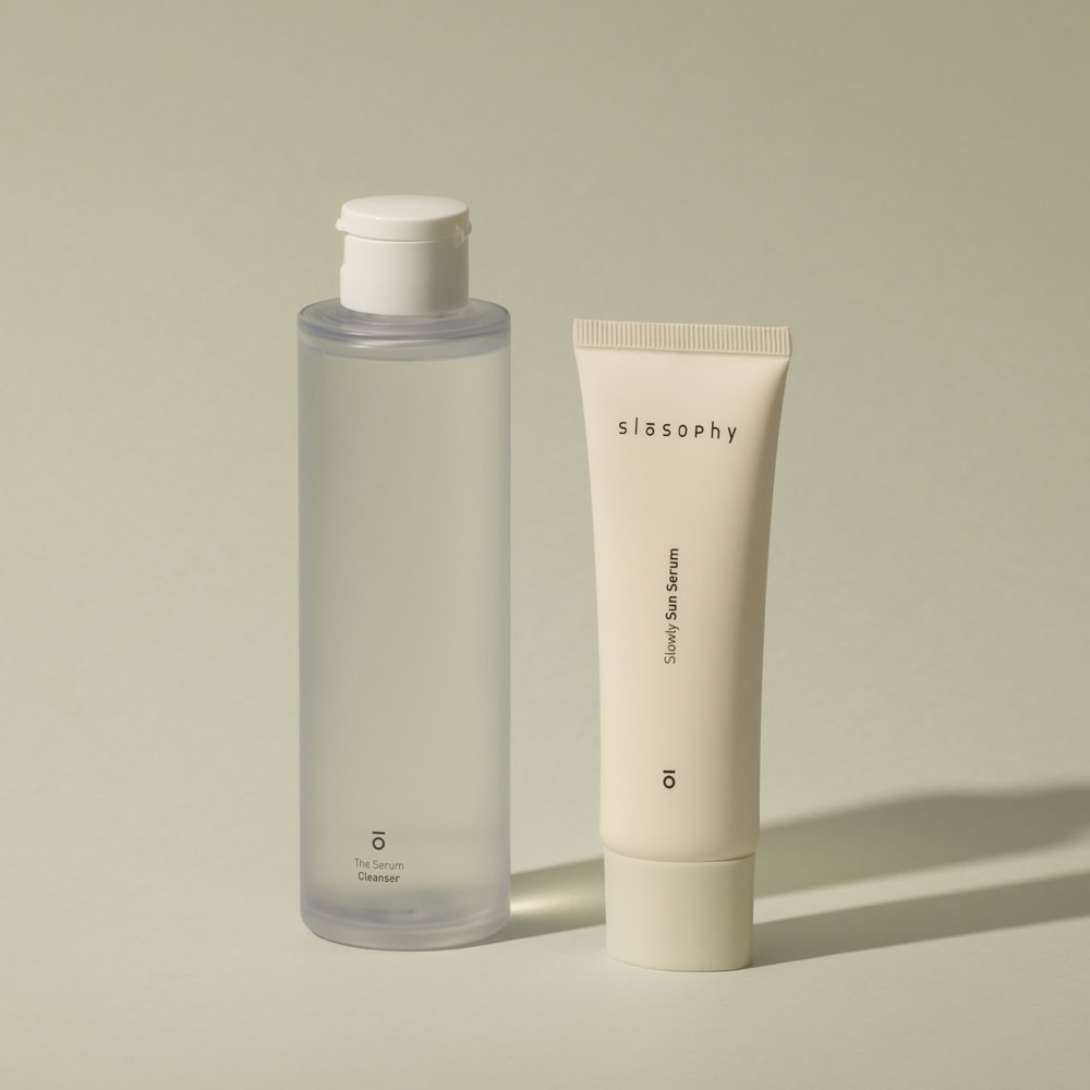 【企画セット】 スキンケア 2種 ザ セラム クレンザー150ml & スローリーサンセラム50ml