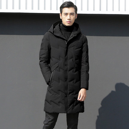 High quality down jacket for men thickened medium - length down jacket