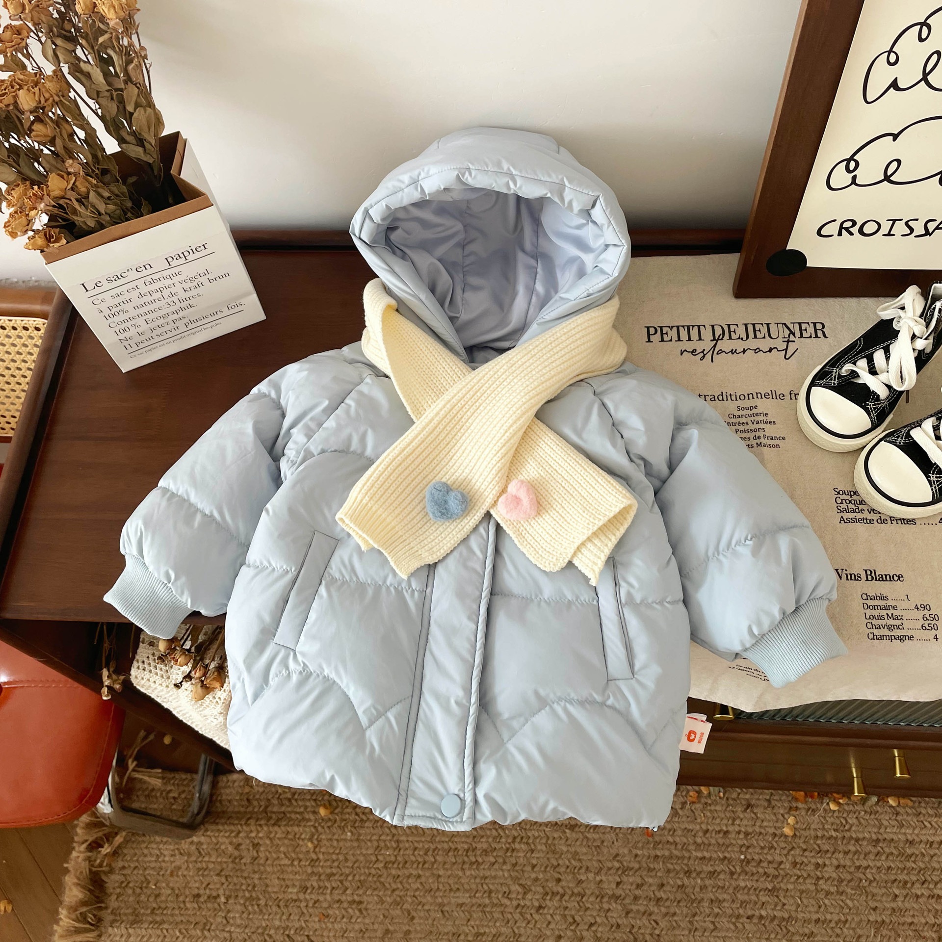 DW 246011子供用ダウンジャケット冬の子供用ダウンジャケット新国標90白アヒルの羽毛