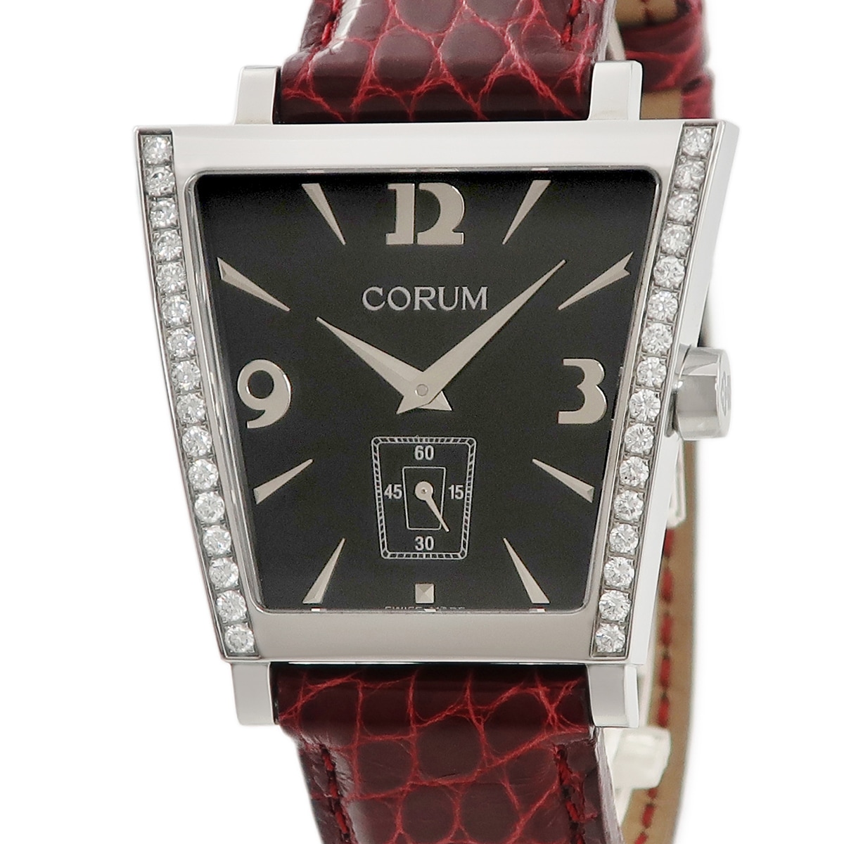 トラピーズ 106.406.47 クオーツ メンズ レディース 純正ダイヤ ブラック 3年保証