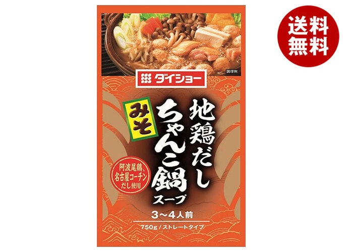 ダイショー 地鶏だしちゃんこ鍋スープ みそ 750g×10袋入×(2ケース)
