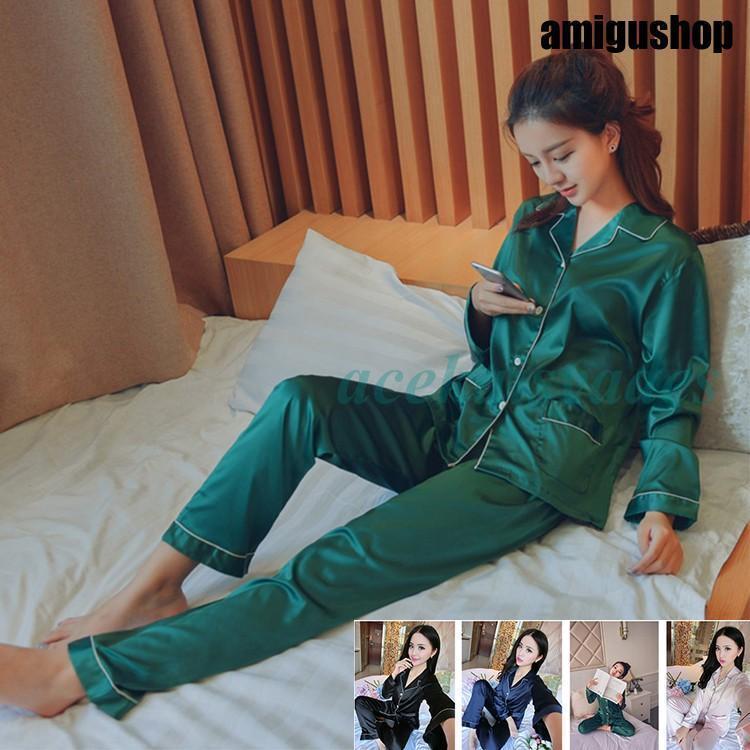 パジャマ レディース 冬　秋　前開き　上下セット 長袖 フェイク絹　レディース　ルームウェア　おしゃれ 部屋着　寝巻き ナイトウェア　おしゃれ　大きいサイズ