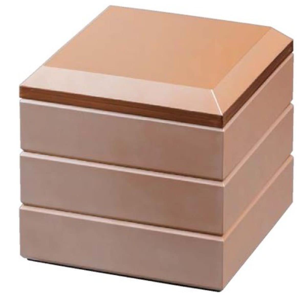 J-kitchens 行楽弁当箱 （ 弁当箱 ） 日本製 3段 6.5寸 ダイヤ 高盛重 べっ甲