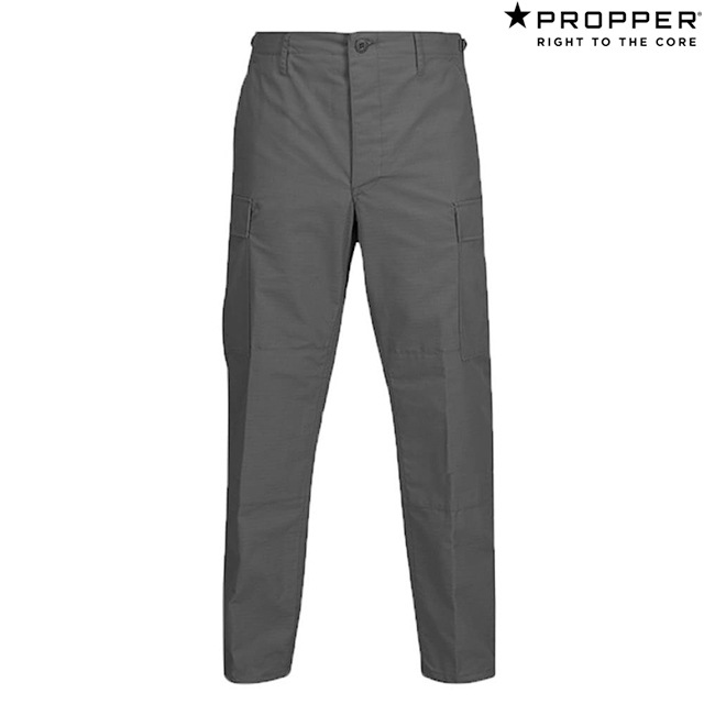 Propper BDU Trouser Button Fly - Battle Rip 65/35 Poly/Cotton Ripstop F5201 Dark Grey (Short or Regu
