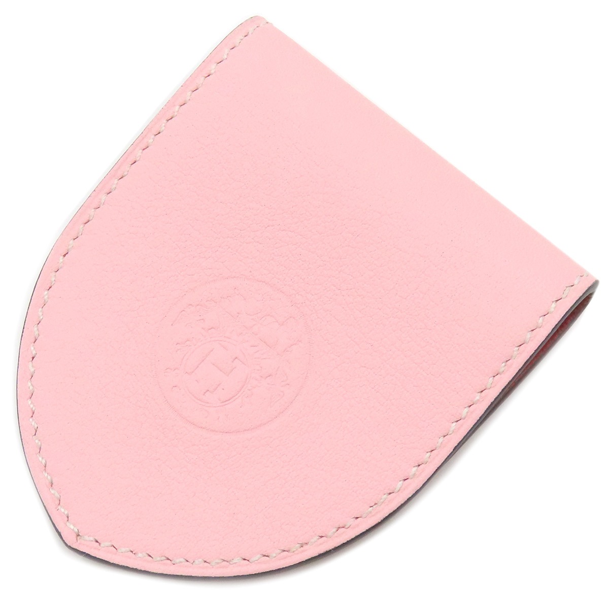 エルメス HERMES マネークリップ ビルクリップ スイフト ピンク×レッド バイカラー T刻印 【箱】【中古】