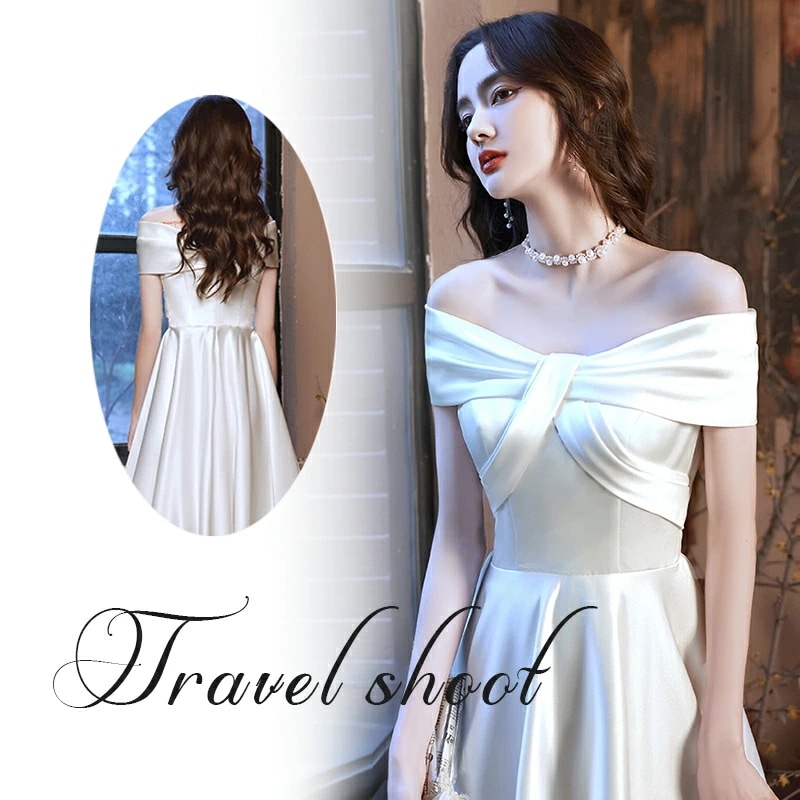 サテン シンプル ロングドレス 海外旅行 リゾートドレス 挙式 フォーマル プリンセス パーティードレス レディース 成人式 演奏会 セミオーダー