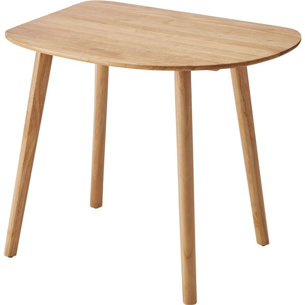 ダイニングテーブル 約幅83cm ナチュラル 天然木 ラバーウッド リビング ダイニング インテリア家具 組立式