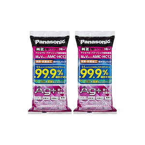 【即納】【まとめ買いセット】パナソニック 交換用逃がさんパック 消臭・抗菌加工 M型Vタイプ 6枚入り AMC-HC12【フラストレーションフリーパッケージ(FFP)】