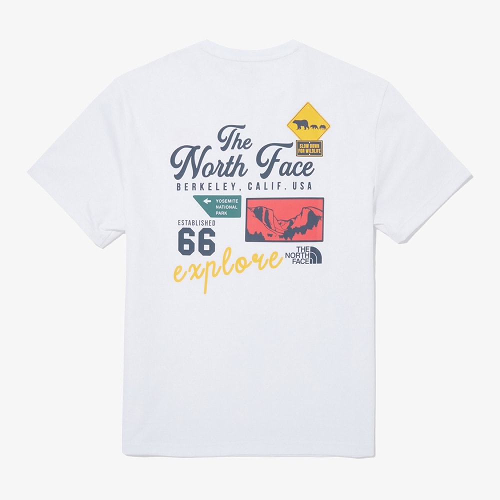 ザ・ノース・フェイス NT7UQ10K ホワイトレーベルエンブレムアーカイブ半袖ラウンド T シャツ