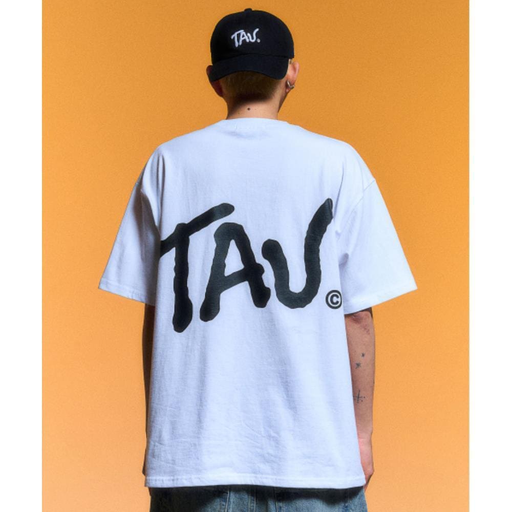 SCHISM INDUCING TAU LOGO T SHIRTWHITE TA1TS01WH