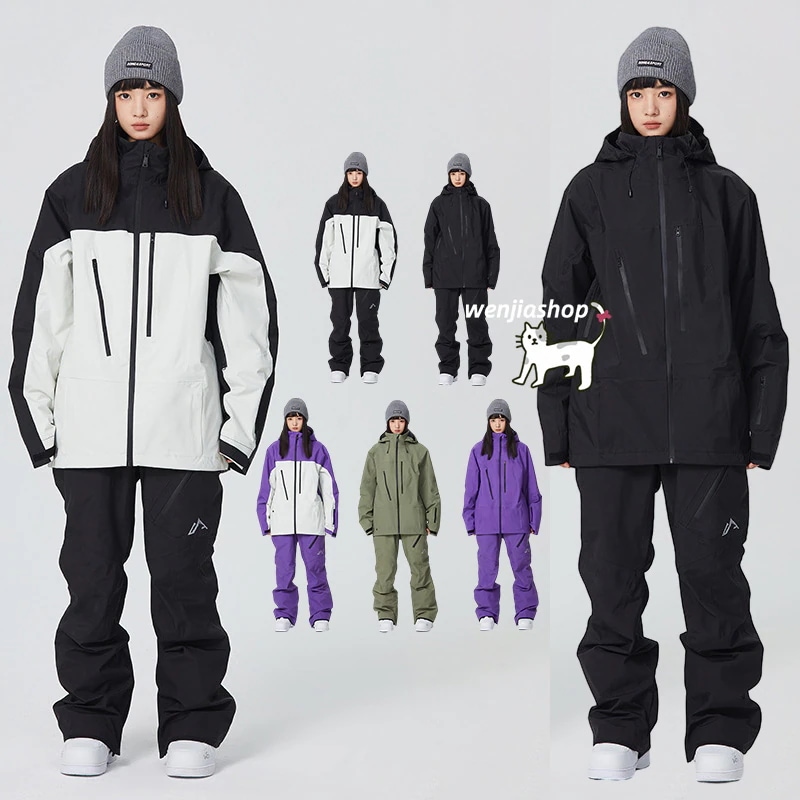 スノーボードウェア 上下セット メンズ レディース 男女兼用 2023 2024新作 パンツ ジャケット アウター スノボウェア スノーウェア スキーウェア スノボーウェア 韓国風 防風 防水 防寒