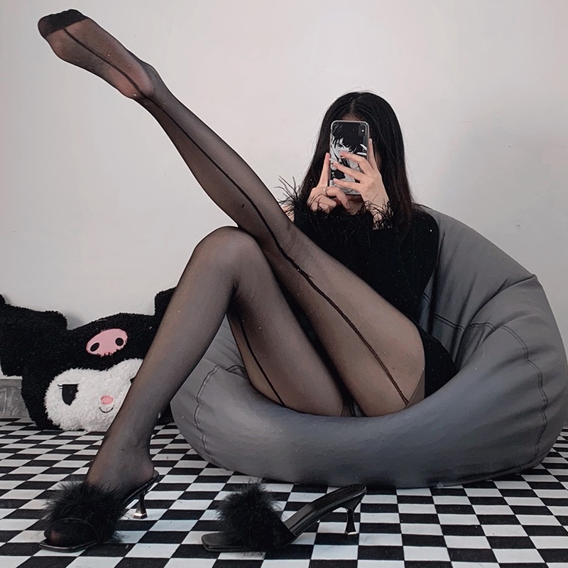 【1つ買うと10つ無料】セクシーなストッキングピュアと角質のレトロ長ブコントラスト黒いストッキング肉垂直ラインパンストストッキング 16,694円