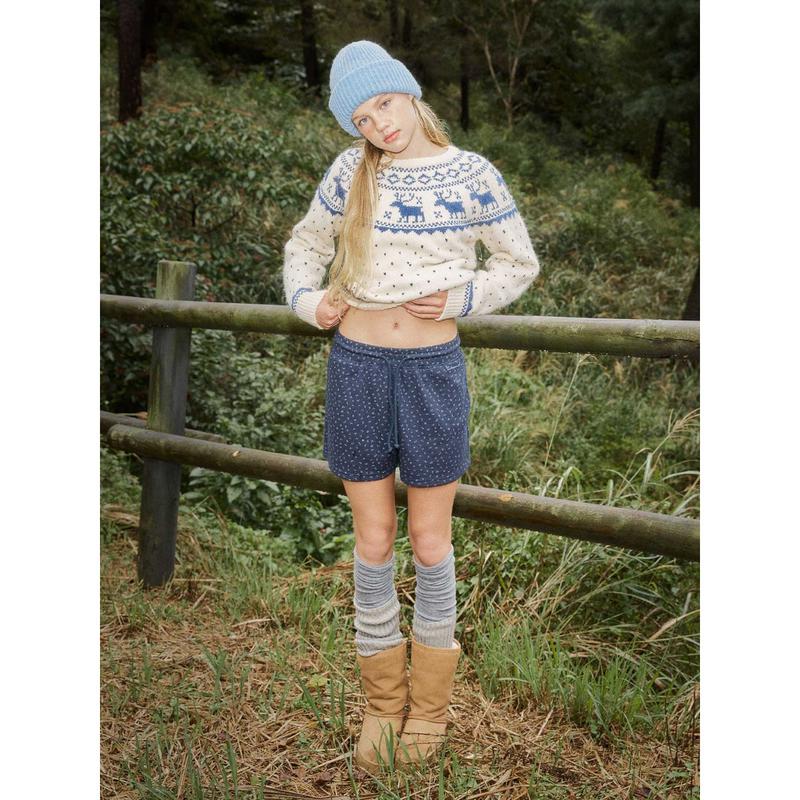 WHTMF4991F 女性用ワッフルショーツ