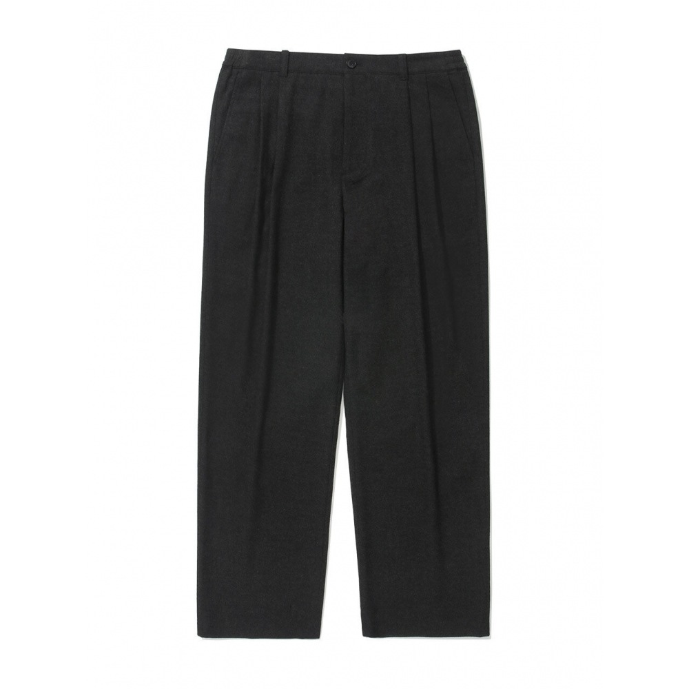 COVERNAT 24FW ピッチド TR ツータックセミワイドフィットパンツチャコール