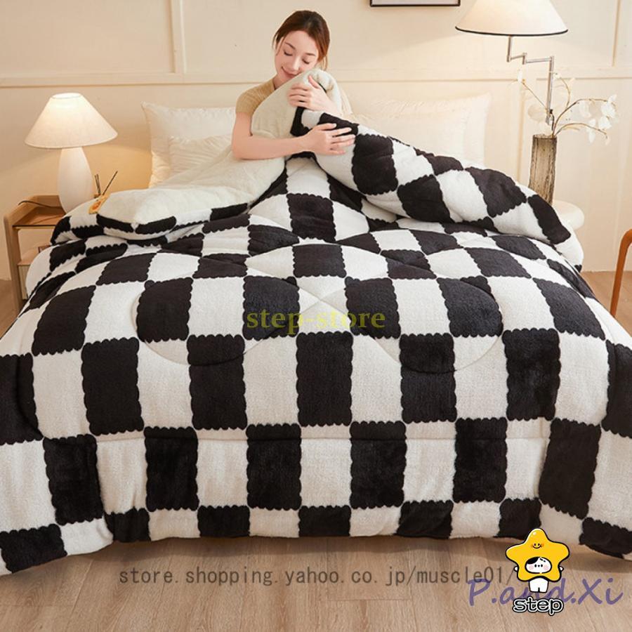 【特価提供】掛け布団 暖かい 中綿入り フランネル 冬用 あったか ダブル布団 丸洗い可 ホテル 暖かい ふわふわ 柔らかな肌触り 抗菌防臭 ほこりが出にくい 静電防止57