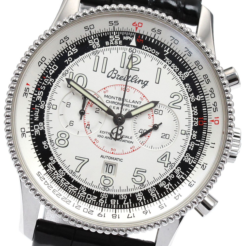 ブライトリング BREITLING A35330 モンブリラン1903 ライト兄弟 クロノグラフ 自動巻き メンズ _902993【中古】