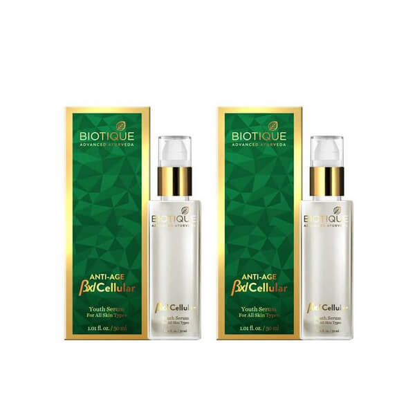 アンチエイジ Bxl セルラーユースセラム 30ml 2本 バイオティーク BIOTIQUE 植物成分 アーユルヴェーダ 美容液 海外直送 国際郵便発送 日時指定不可