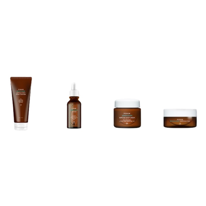 [momokoコラボ] ハリショットセット レチノーラゲンアンプル 30ml/レチノーラゲンアンプルショットクリーム 60ml/レチノーラゲン洗顔フォーム 120ml/レチノーラゲンアンプルパッド60