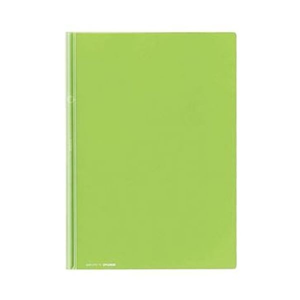 （まとめ）コクヨ レールクリヤーホルダー（カラーズ）PET A4タテ 20枚収容 黄緑 フ-TPC760Yg 1セット（5冊）(×20セット)